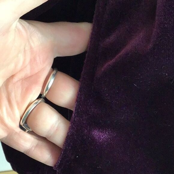 Y2K vintage velvet shacket lined sparkle buttons & pockets❤️ - Picture 7 of 9